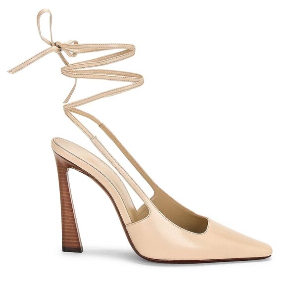 LIKE NEW Saint Laurent Tom Lace Up Pump in Trench size 38 / US size 8 - Picture 5 of 12